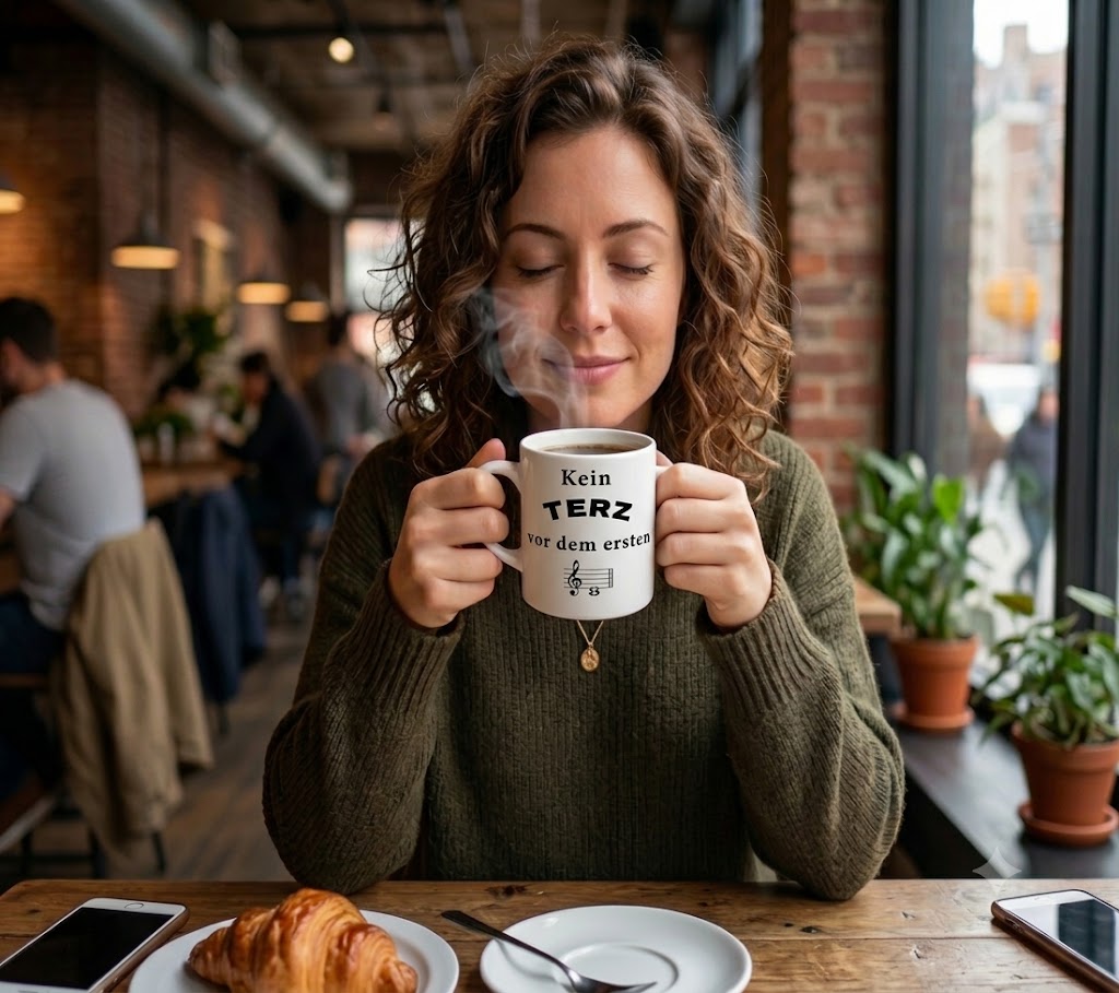 Tasse – „Kein Terz vor dem ersten Kaffee“
