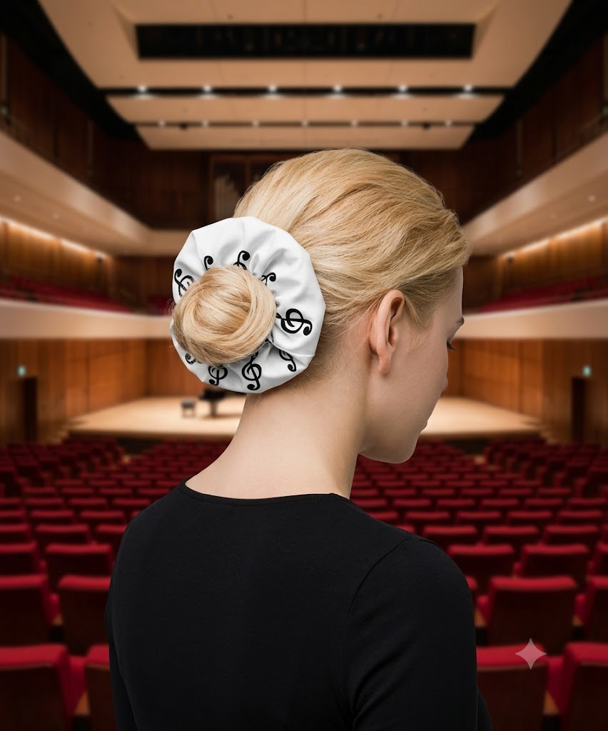 Scrunchie mit Violinschlüssel